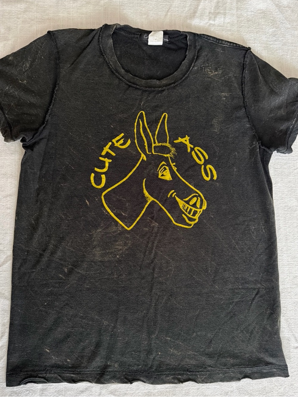 Cheeky Brand Cute Ass Tee T-Shirt Y2K Jessica Simpson L Vintage